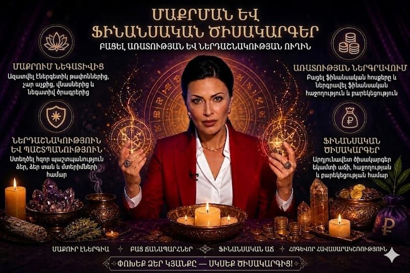 Բացասական էներգիաներից ազատվելու արարողություններ, Ֆինանսական բարեկեցության արարողություններ